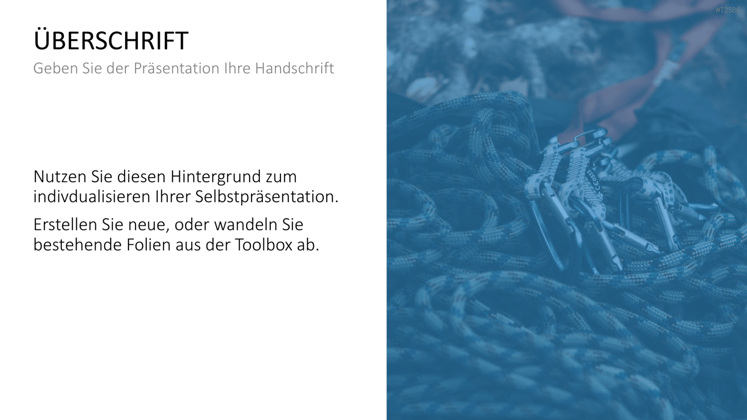 Selbstpräsentation - Bergsteiger PowerPoint-Vorlage
