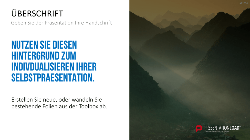Selbstpräsentation - Bergsteiger PowerPoint-Vorlage