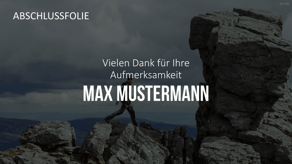 Selbstpräsentation - Bergsteiger PowerPoint-Vorlage