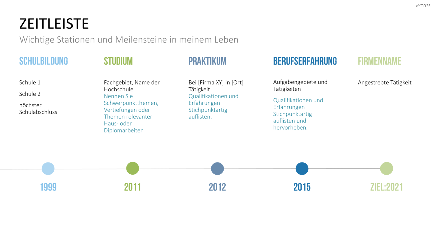 Selbstpräsentation - Bundle PowerPoint-Vorlage