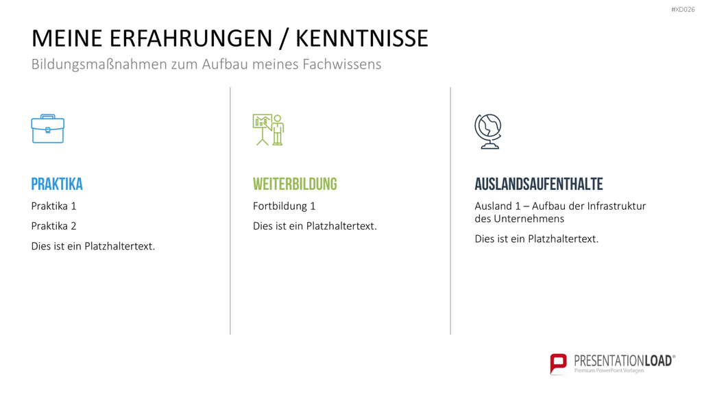Selbstpräsentation - Bundle PowerPoint-Vorlage