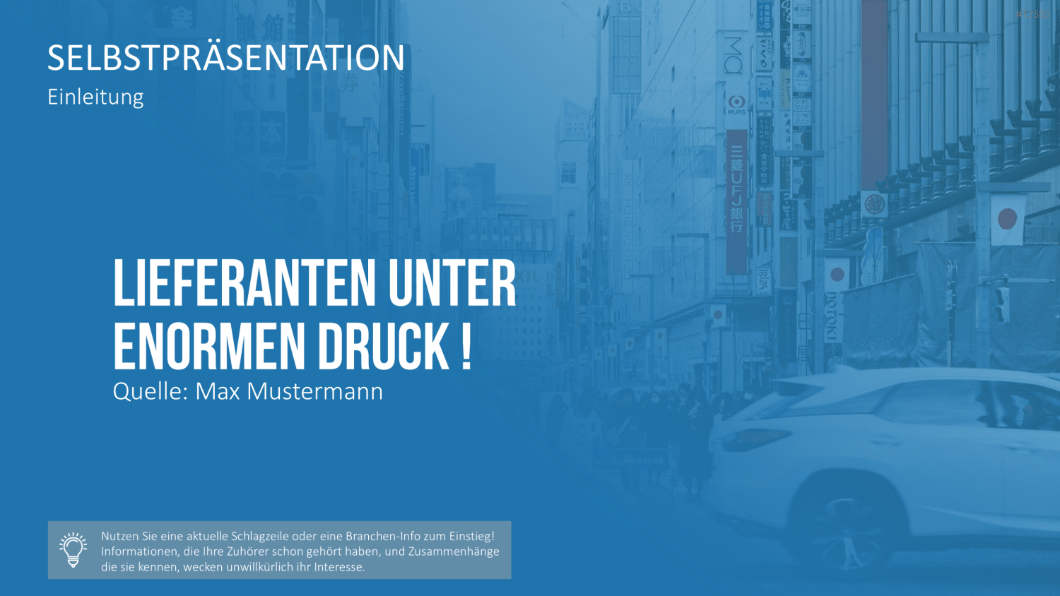 Selbstpräsentation - Geschäftsfrau PowerPoint-Vorlage