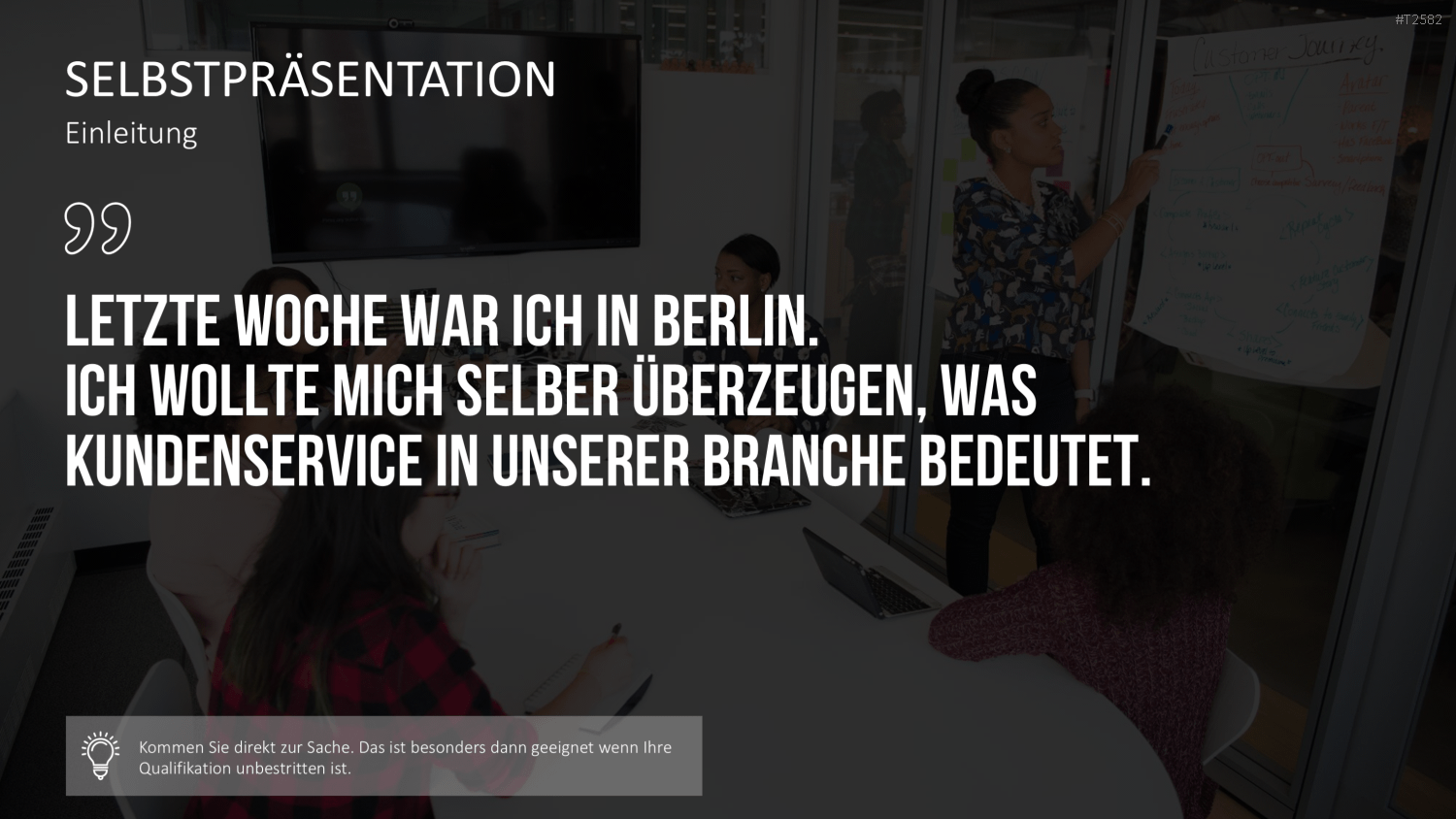 Selbstpräsentation - Geschäftsfrau PowerPoint-Vorlage