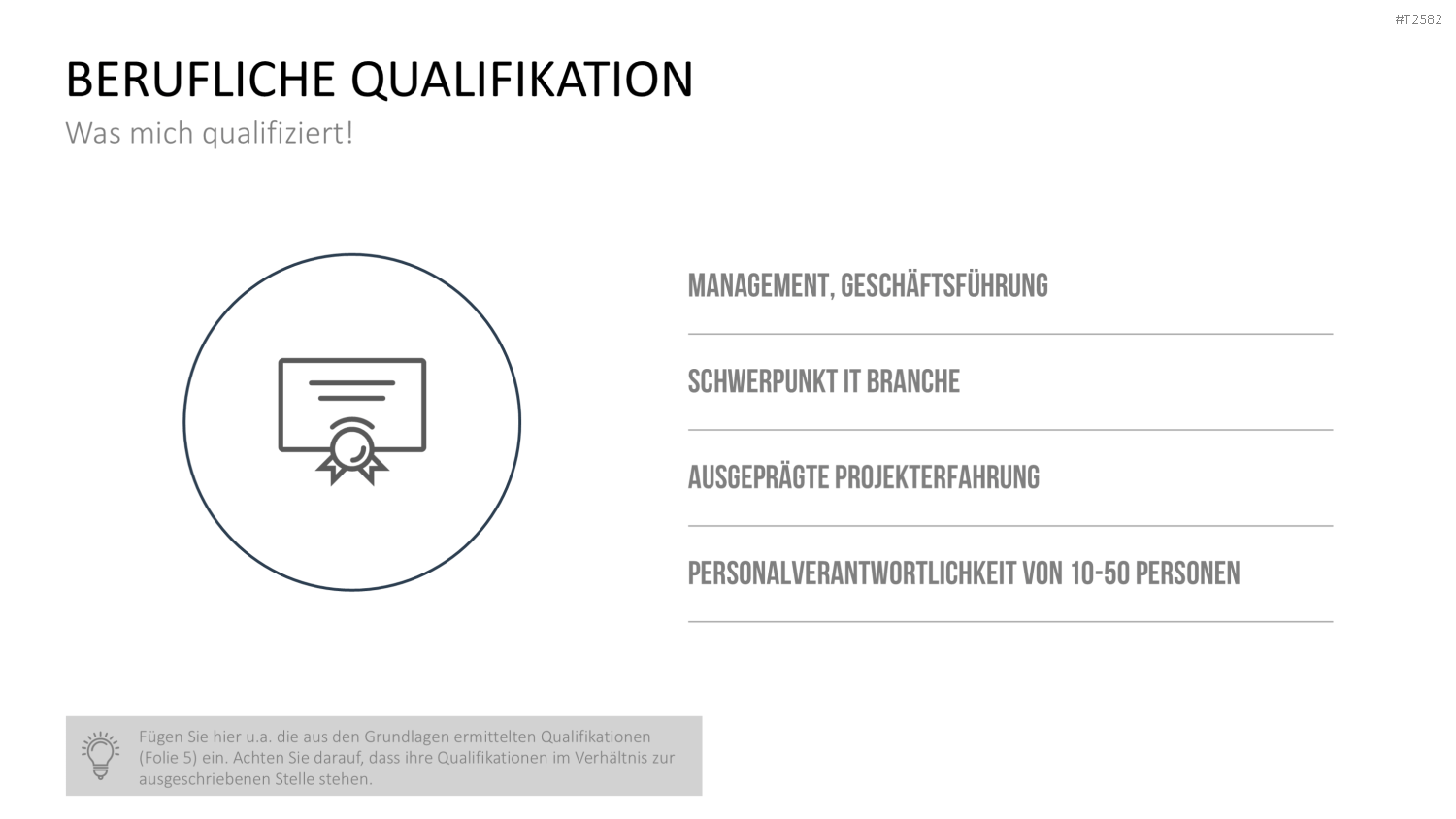 Selbstpräsentation - Geschäftsfrau PowerPoint-Vorlage
