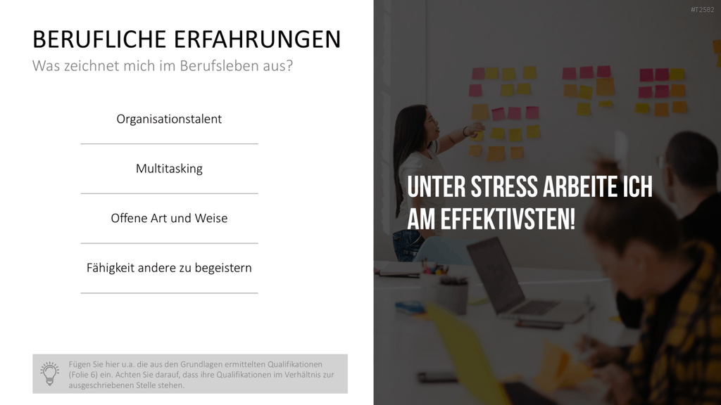 Selbstpräsentation - Geschäftsfrau PowerPoint-Vorlage