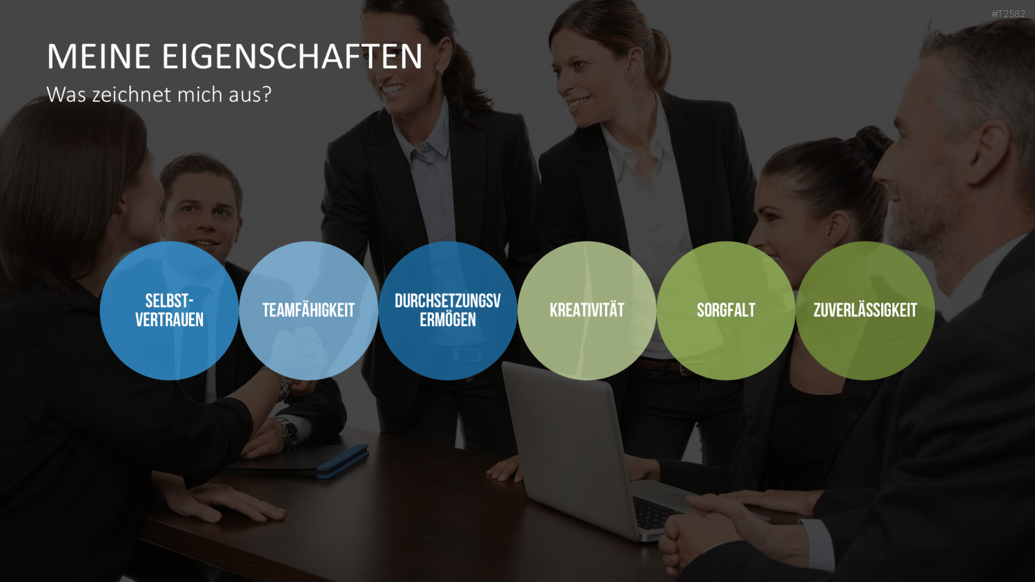 Selbstpräsentation - Geschäftsfrau PowerPoint-Vorlage