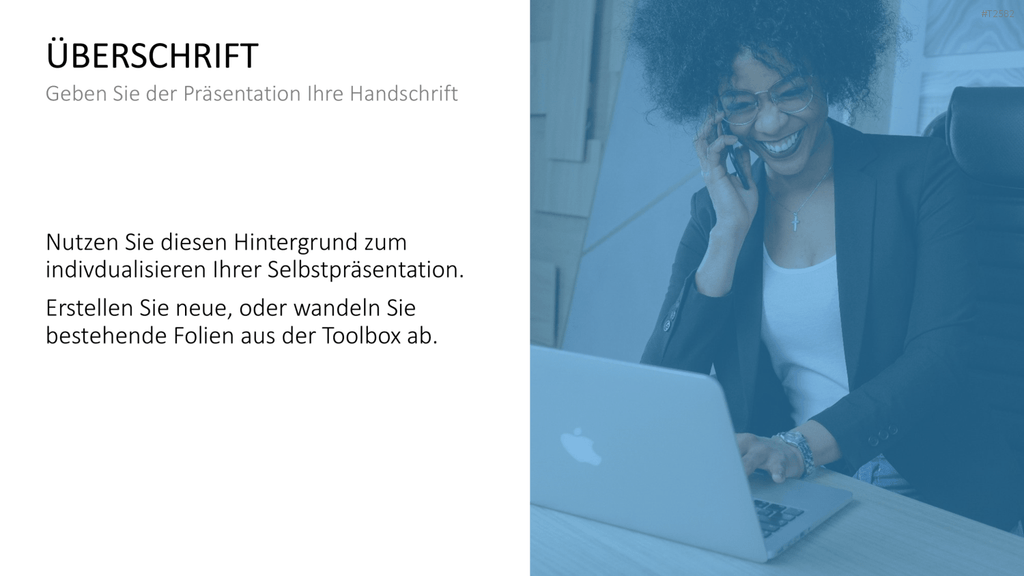 Selbstpräsentation - Geschäftsfrau PowerPoint-Vorlage