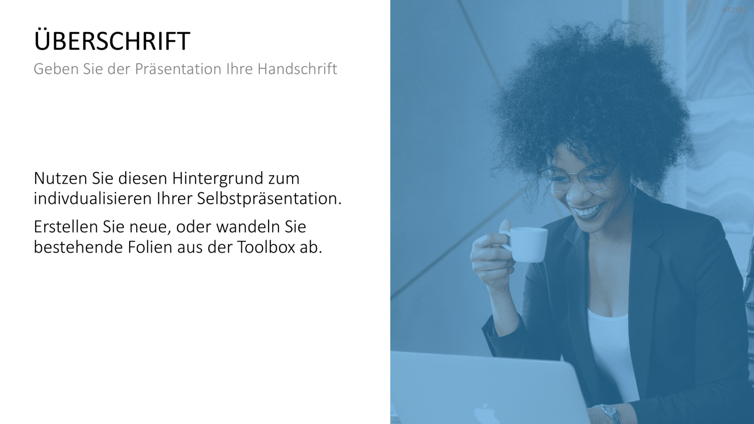 Selbstpräsentation - Geschäftsfrau PowerPoint-Vorlage