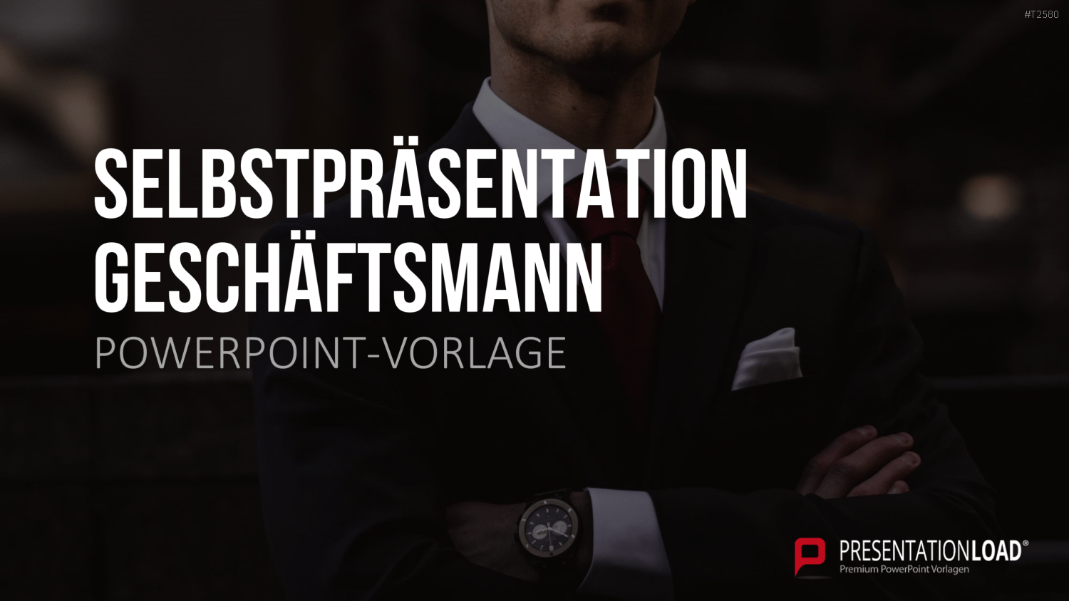 Selbstpräsentation - Geschäftsmann PowerPoint-Vorlage