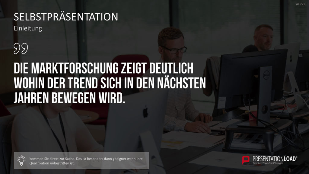 Selbstpräsentation - Geschäftsmann PowerPoint-Vorlage