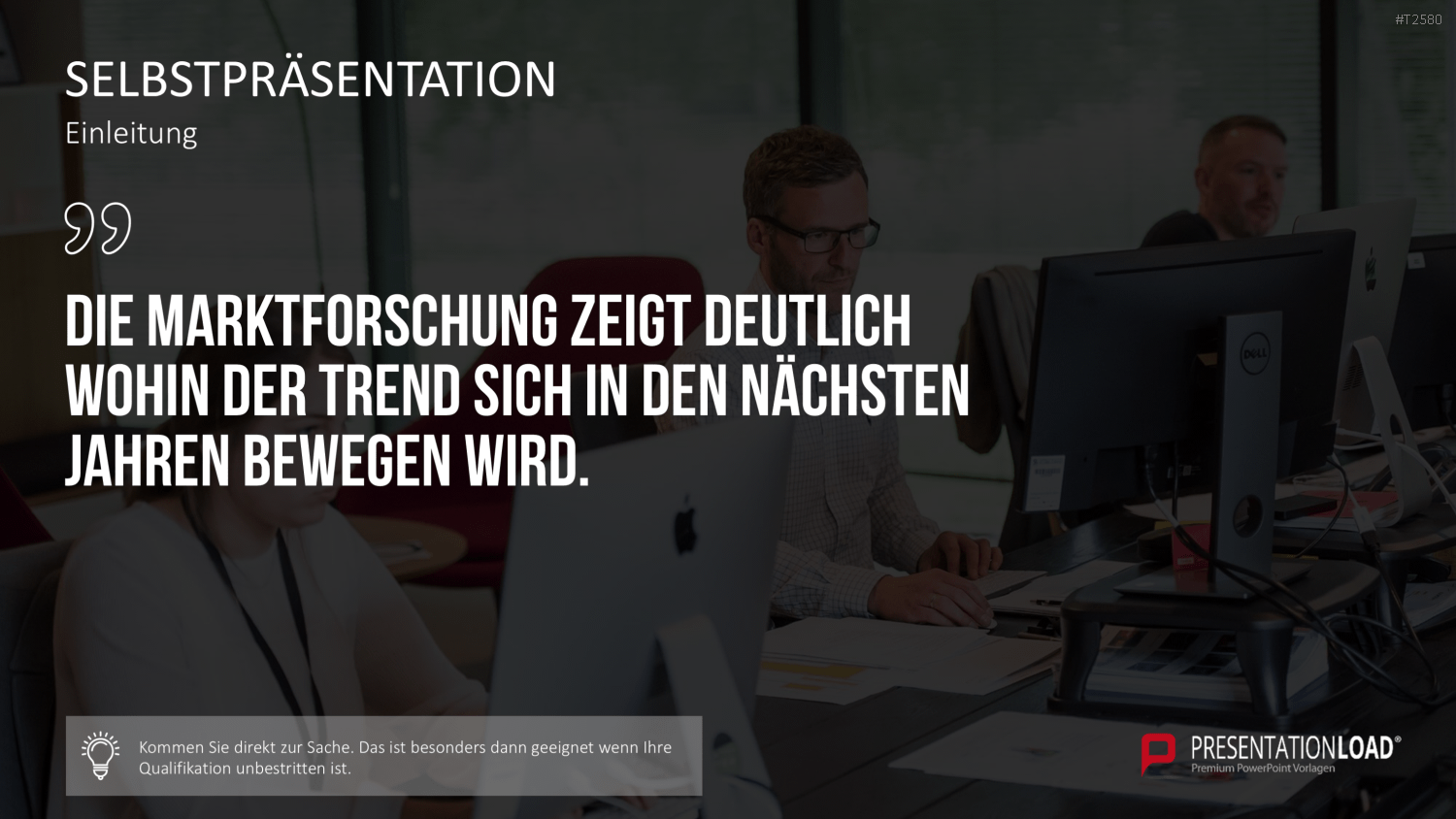 Selbstpräsentation - Geschäftsmann PowerPoint-Vorlage