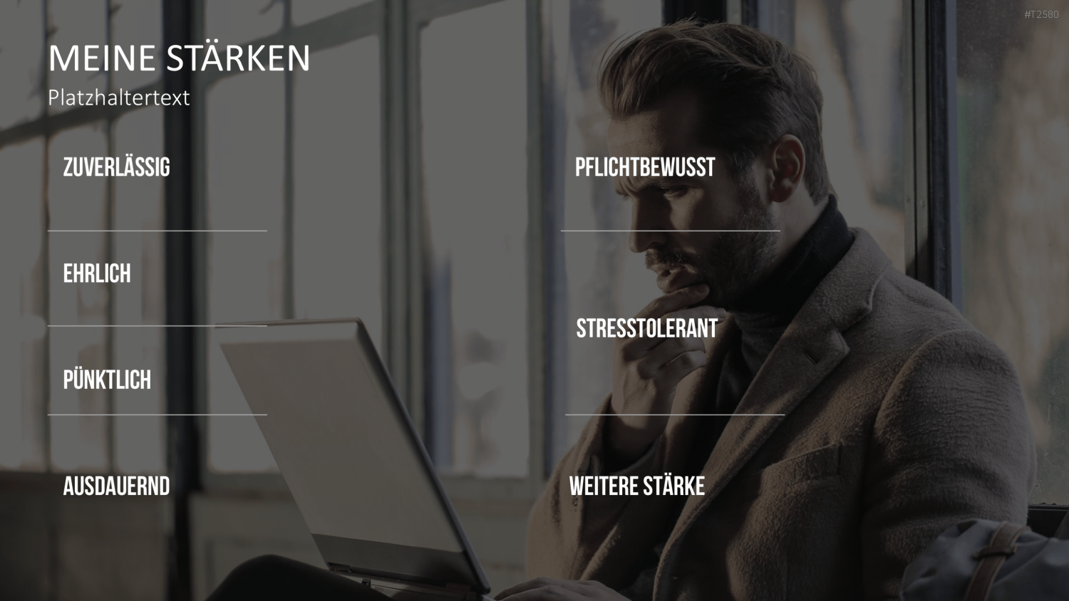 Selbstpräsentation - Geschäftsmann PowerPoint-Vorlage