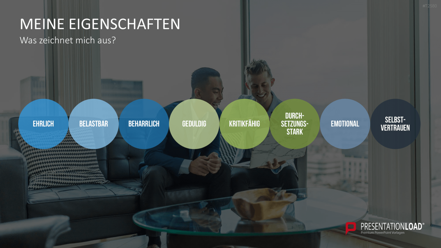 Selbstpräsentation - Geschäftsmann PowerPoint-Vorlage