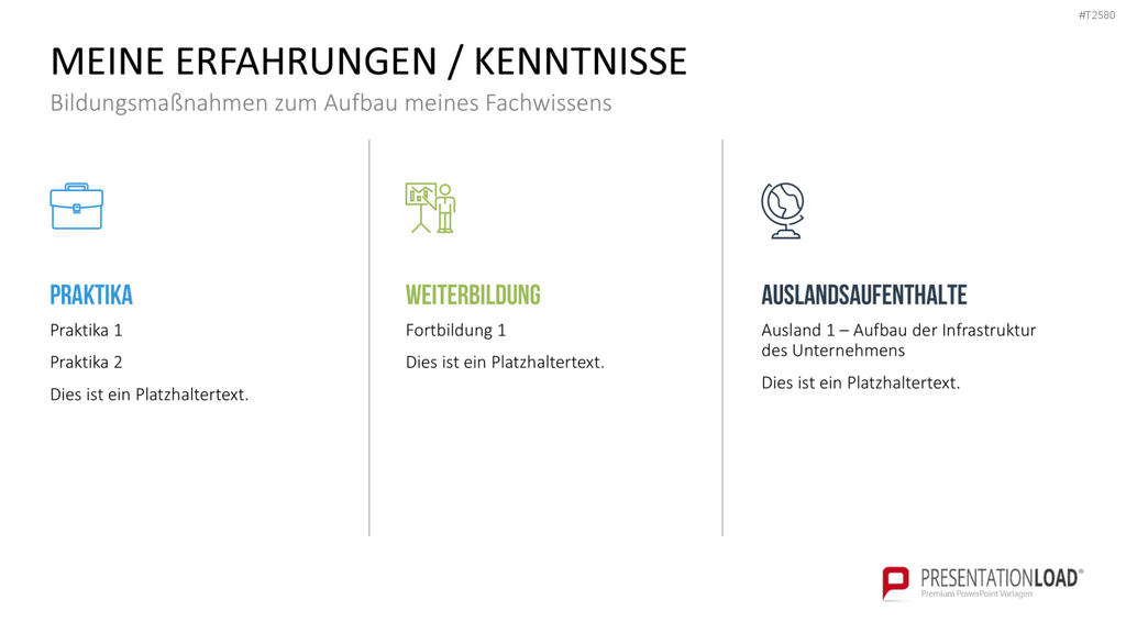 Selbstpräsentation - Geschäftsmann PowerPoint-Vorlage