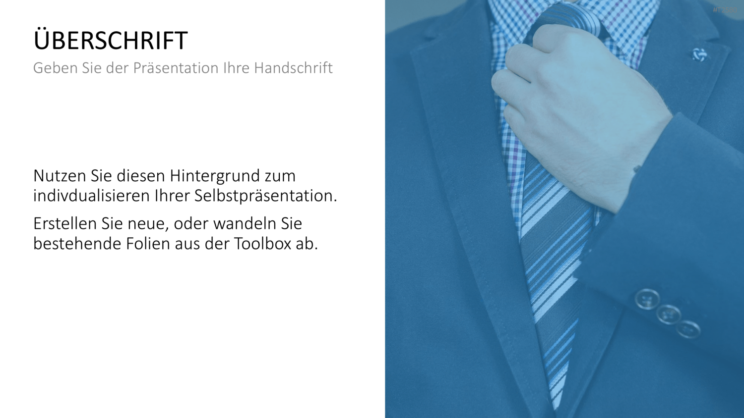 Selbstpräsentation - Geschäftsmann PowerPoint-Vorlage