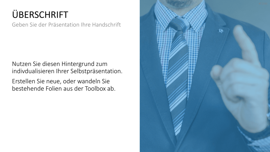 Selbstpräsentation - Geschäftsmann PowerPoint-Vorlage