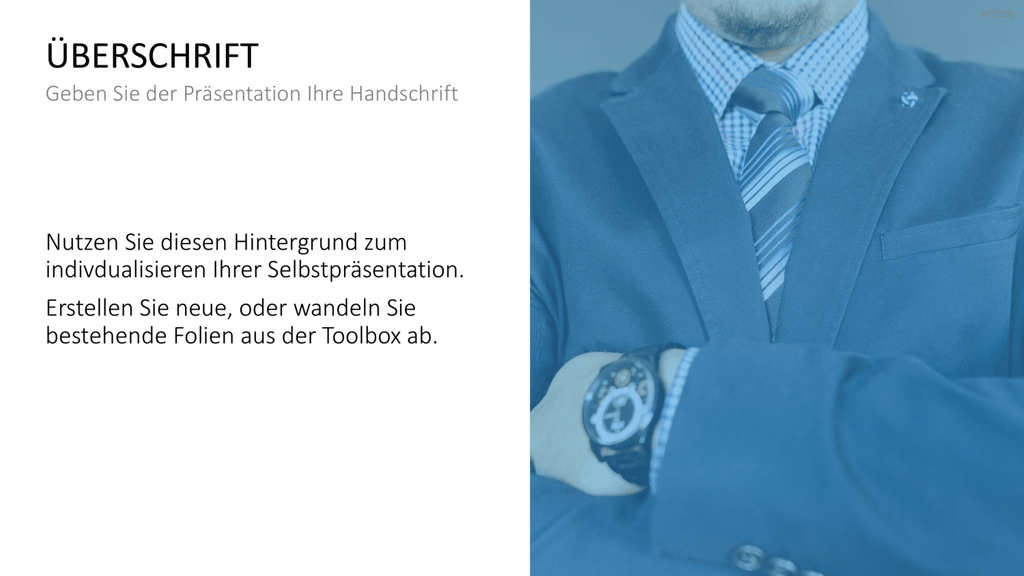 Selbstpräsentation - Geschäftsmann PowerPoint-Vorlage