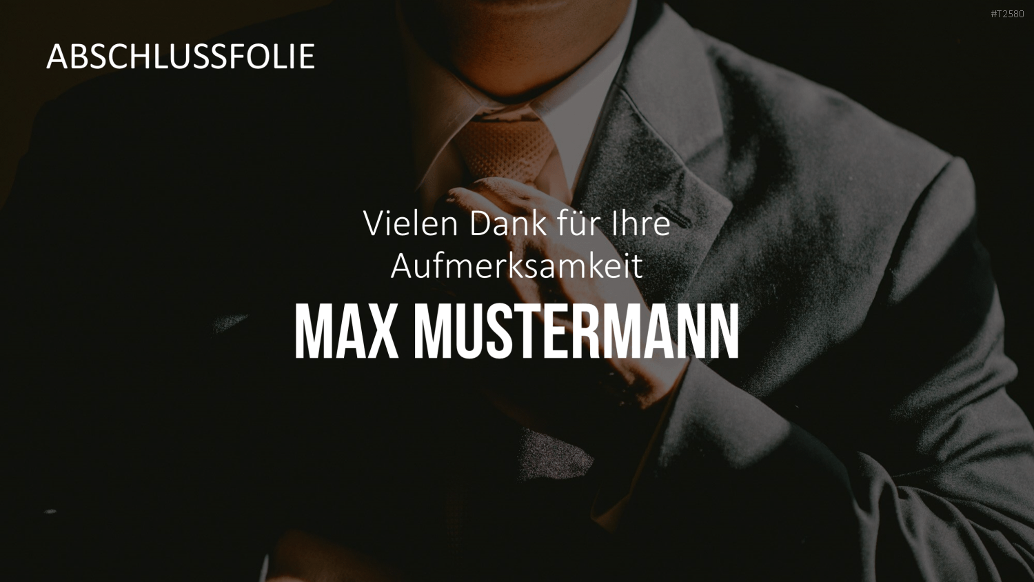 Selbstpräsentation - Geschäftsmann PowerPoint-Vorlage