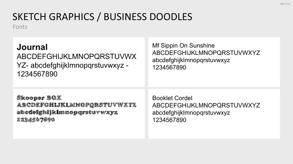 Skizzen Grafiken PowerPoint-Vorlage
