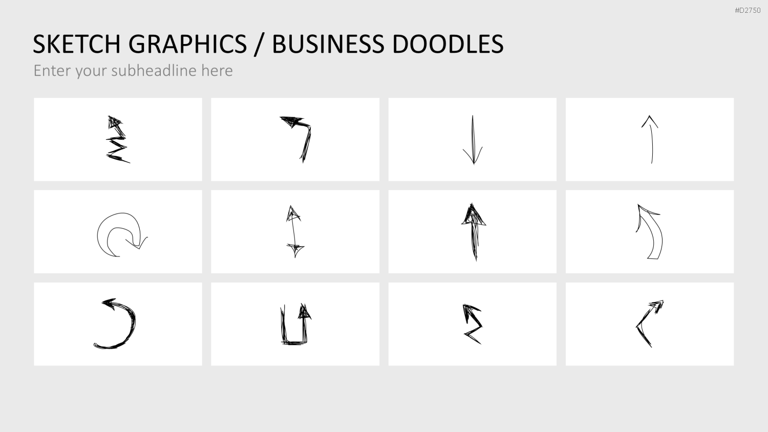 Skizzen Grafiken PowerPoint-Vorlage