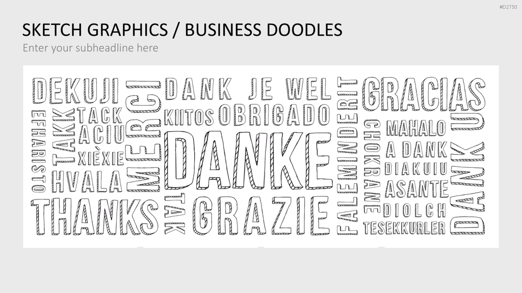 Skizzen Grafiken PowerPoint-Vorlage