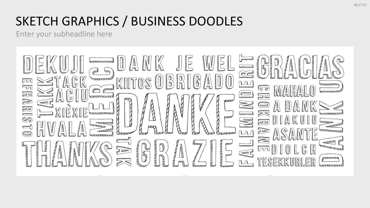 Skizzen Grafiken PowerPoint-Vorlage