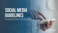 Social Media Guidelines PowerPoint-Vorlage