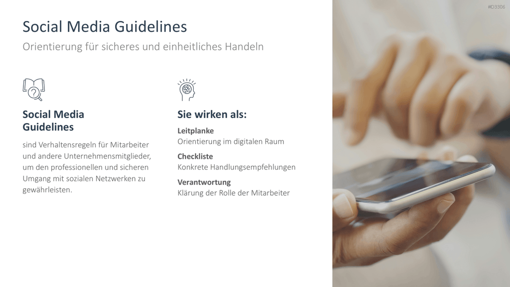 Social Media Guidelines PowerPoint-Vorlage
