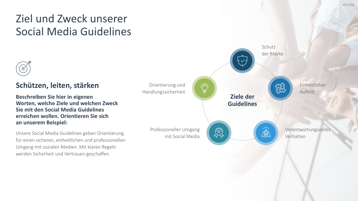 Social Media Guidelines PowerPoint-Vorlage