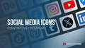 Social-Media-Icons – Tastatur PowerPoint-Vorlage