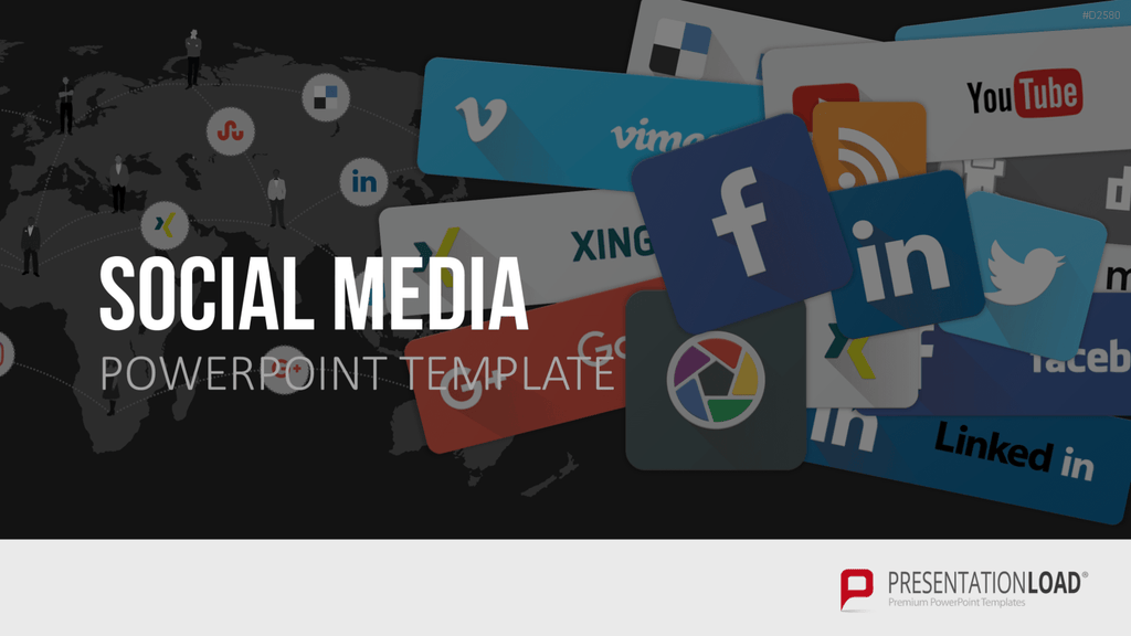 Social-Media-Vorlagen PowerPoint-Vorlage