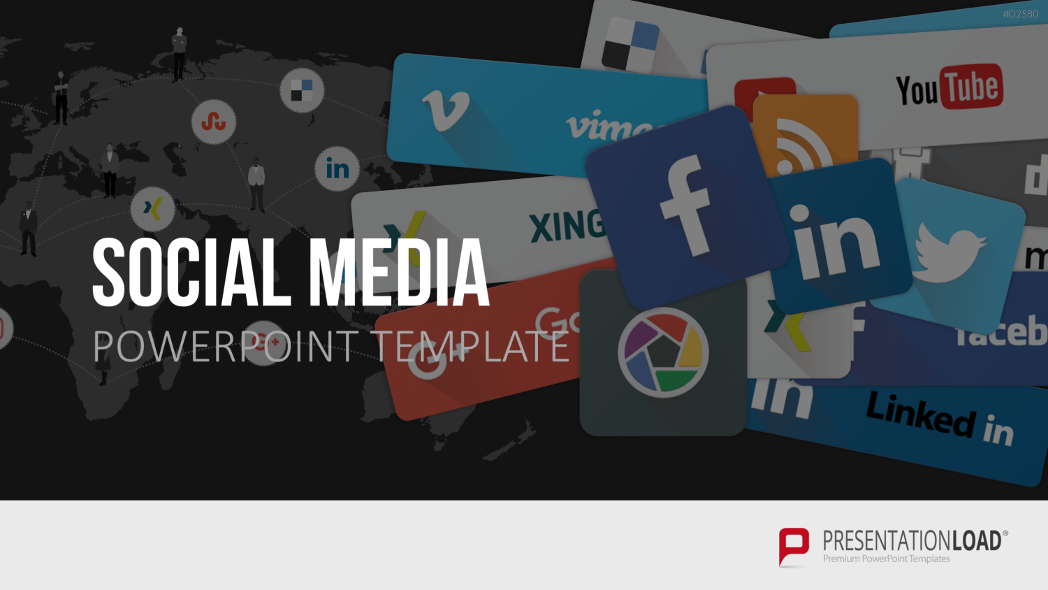 Social-Media-Vorlagen PowerPoint-Vorlage