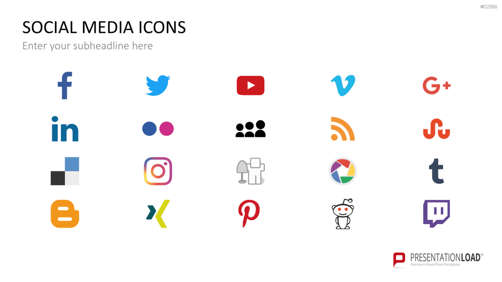 Social-Media-Vorlagen PowerPoint-Vorlage