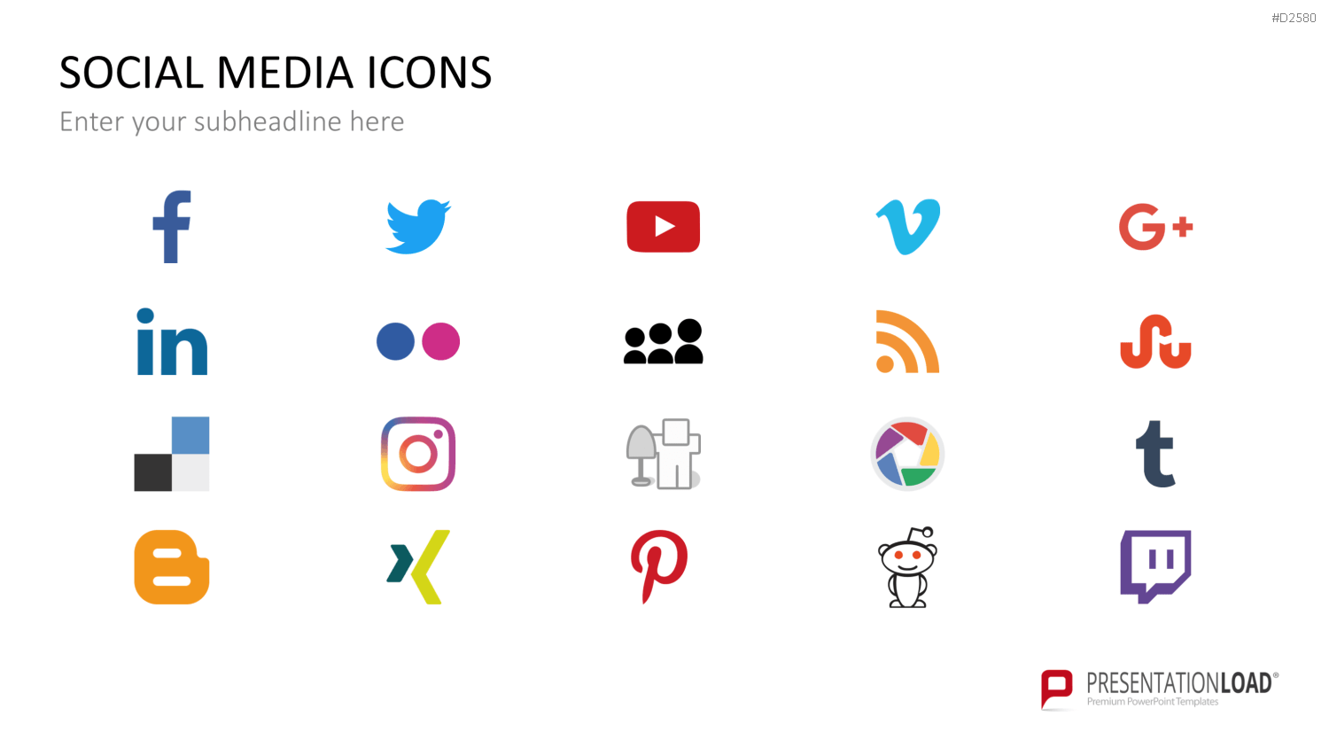 Social-Media-Vorlagen PowerPoint-Vorlage