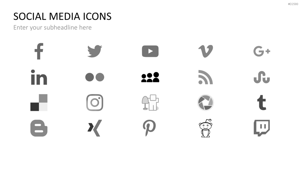 Social-Media-Vorlagen PowerPoint-Vorlage