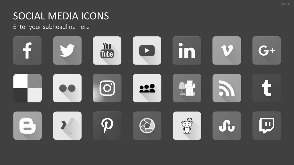 Social-Media-Vorlagen PowerPoint-Vorlage
