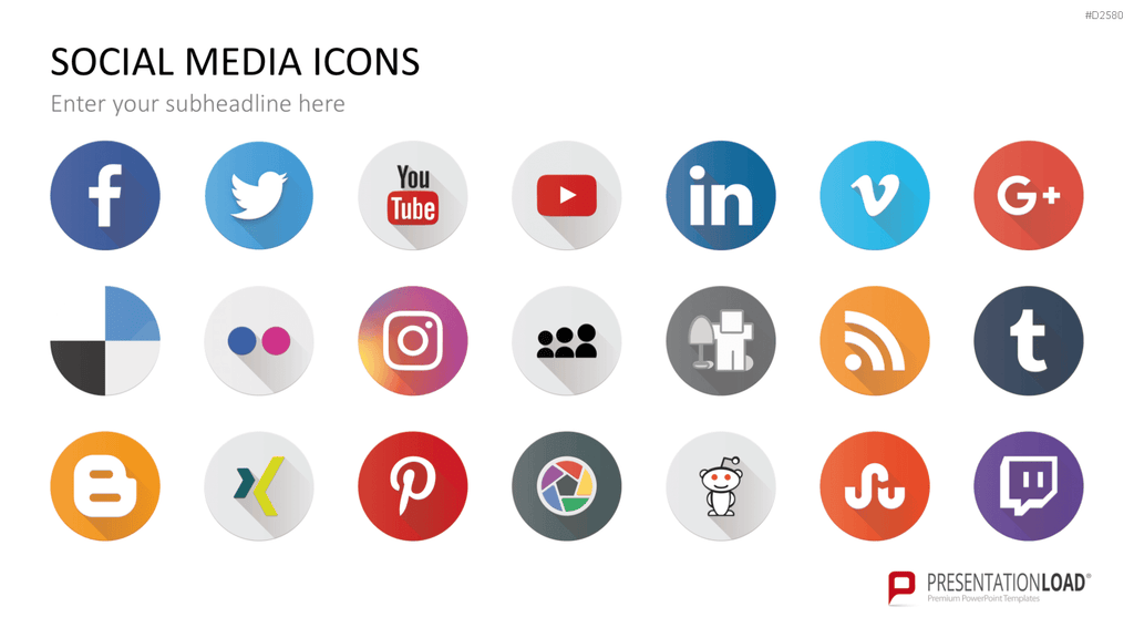 Social-Media-Vorlagen PowerPoint-Vorlage