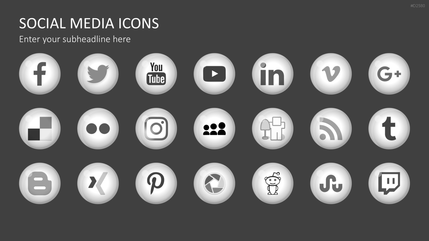Social-Media-Vorlagen PowerPoint-Vorlage