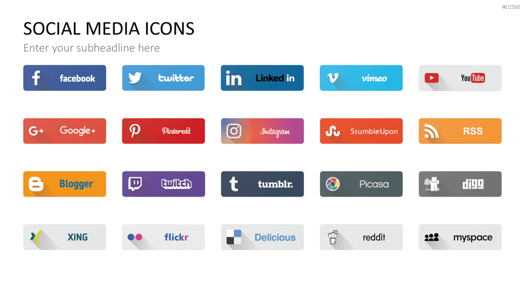 Social-Media-Vorlagen PowerPoint-Vorlage