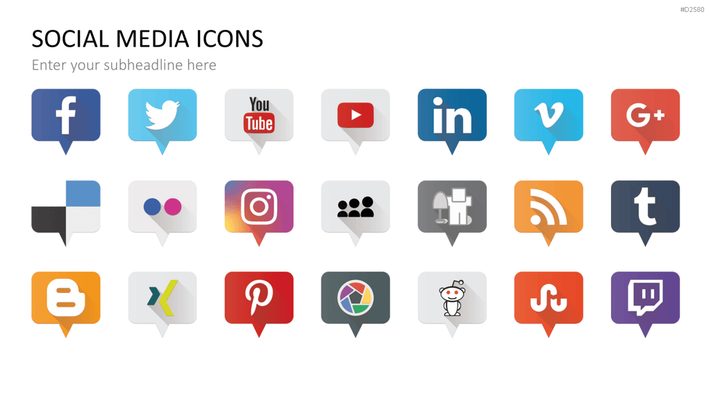 Social-Media-Vorlagen PowerPoint-Vorlage