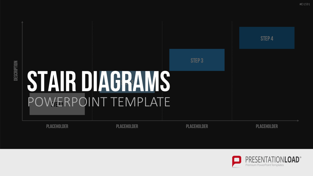 Stufen-Diagramme PowerPoint-Vorlage