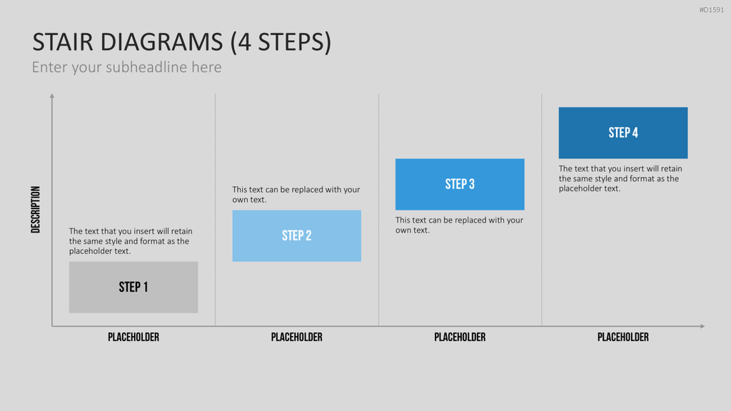 Stufen-Diagramme PowerPoint-Vorlage