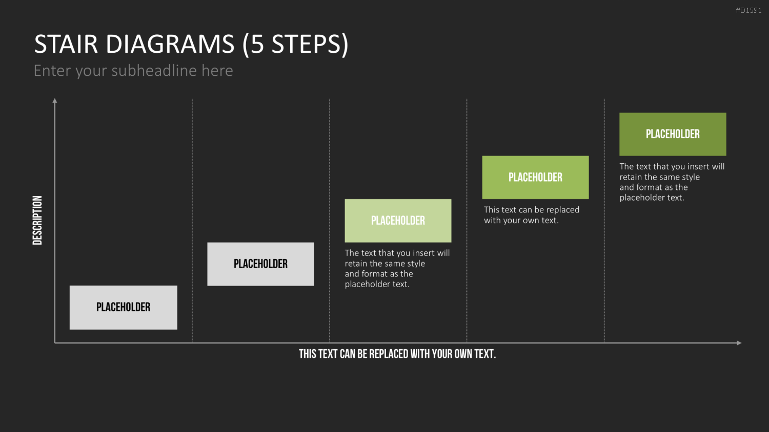 Stufen-Diagramme PowerPoint-Vorlage