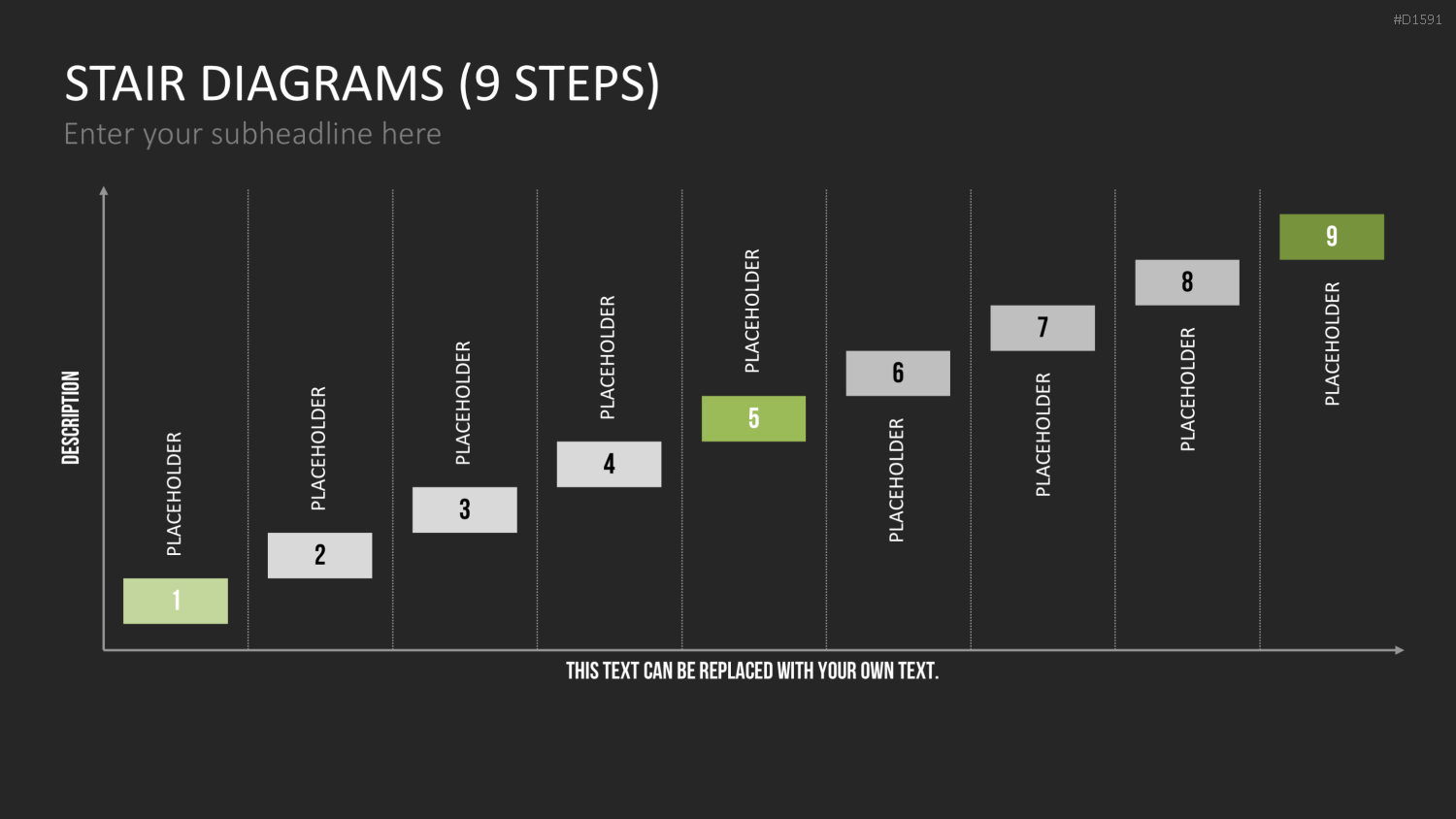 Stufen-Diagramme PowerPoint-Vorlage