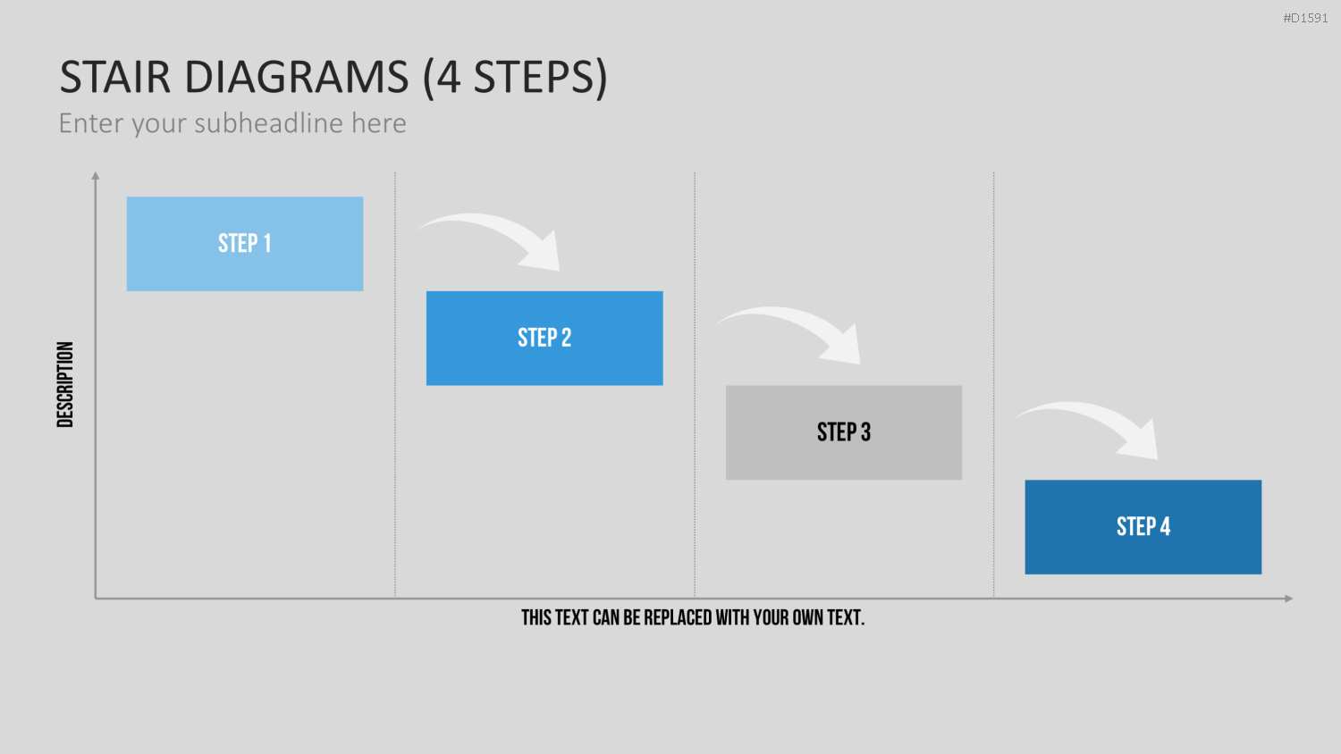 Stufen-Diagramme PowerPoint-Vorlage