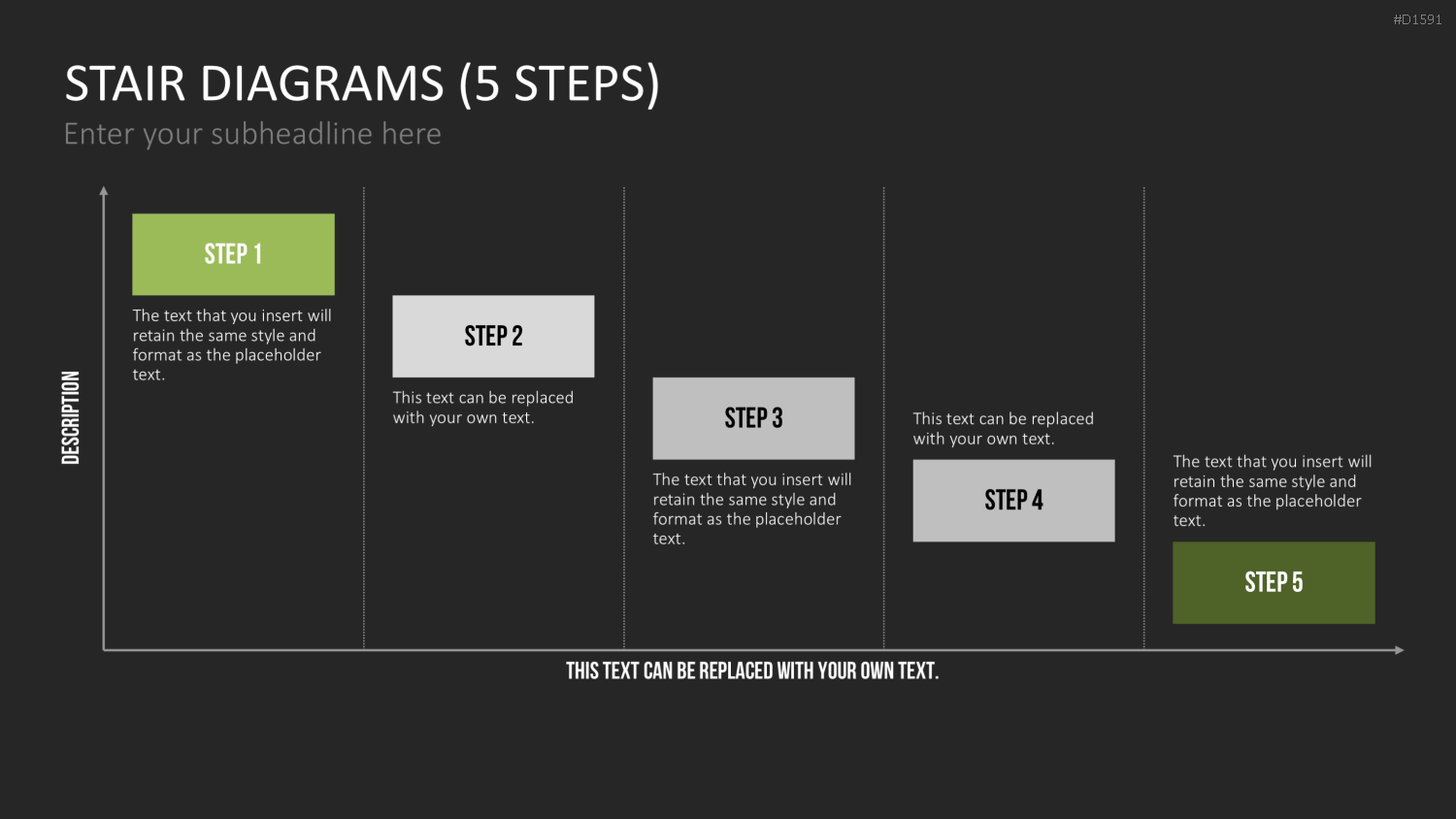 Stufen-Diagramme PowerPoint-Vorlage
