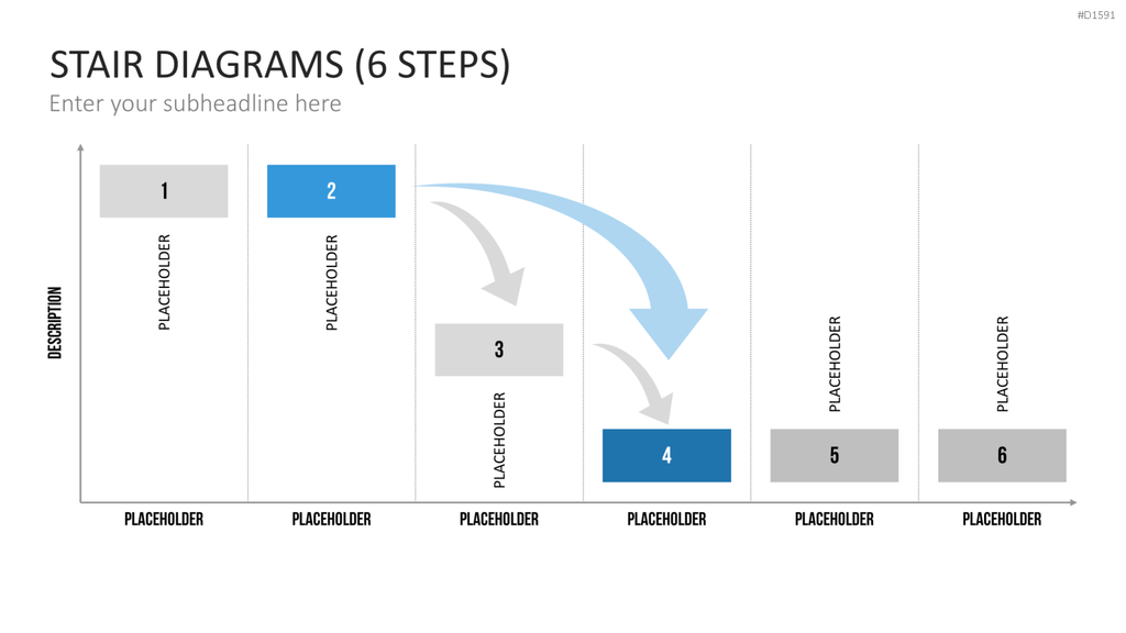 Stufen-Diagramme PowerPoint-Vorlage