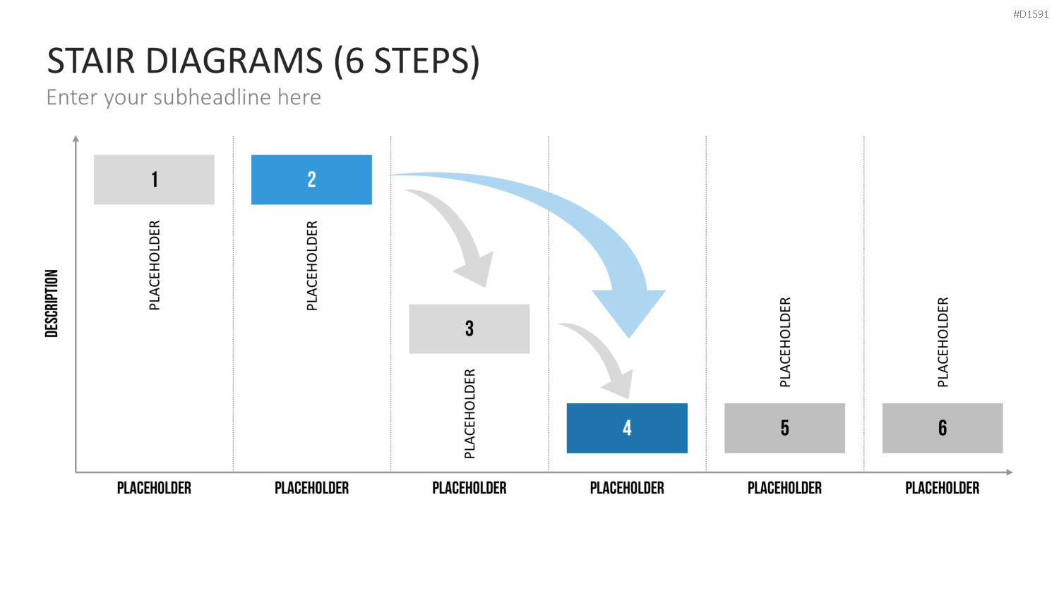 Stufen-Diagramme PowerPoint-Vorlage