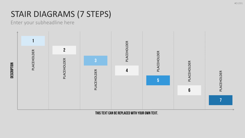 Stufen-Diagramme PowerPoint-Vorlage