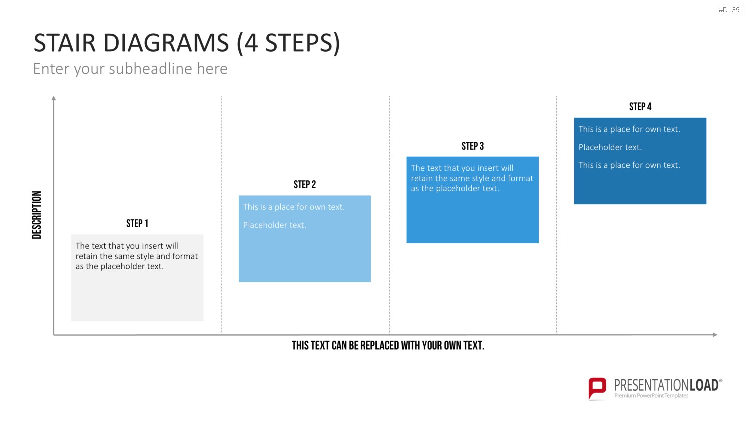 Stufen-Diagramme PowerPoint-Vorlage